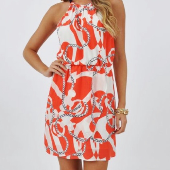 Lilly Pulitzer Dresses & Skirts - Lily Pulitzer Kennett Nautical Silk Dress S